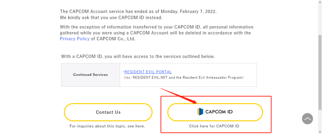 卡普空CAPCOM官网账号注册教程插图3 卡普空CAPCOM官网账号注册教程